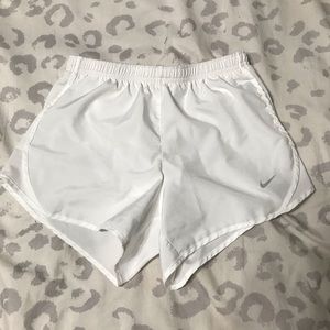Nike White athletic shorts